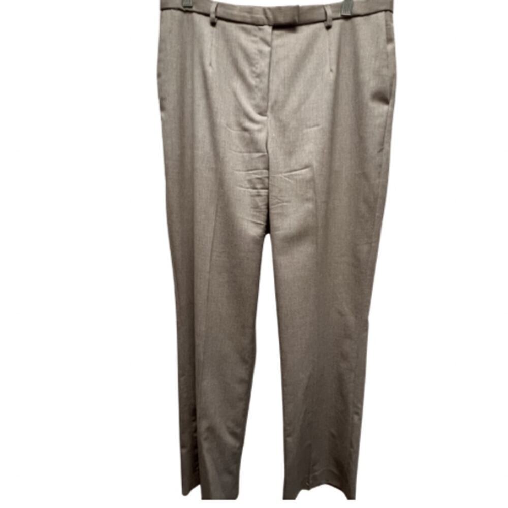 Pendleton Tan Wide Leg Virgin Wool‎ Dress Pants, Trousers Size 10